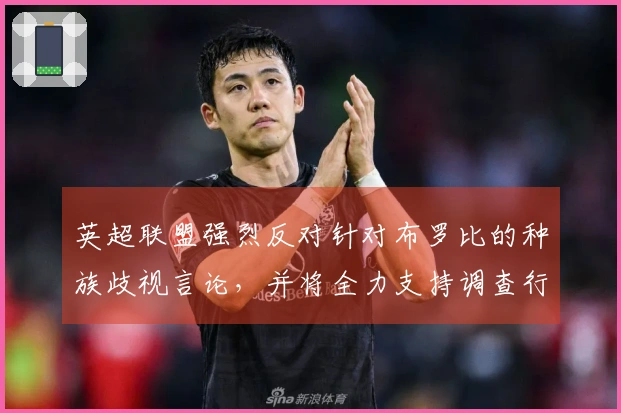 英超联盟强烈反对针对布罗比的种族歧视言论,并将全力支持调查行动